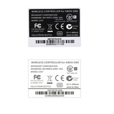 For xbox one wireless Controller White Back Sticker Lable
