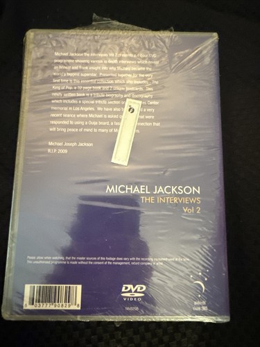 Michael Jackson DVD The Interviews Vol. 2 Brand NEW - Picture 2 of 4