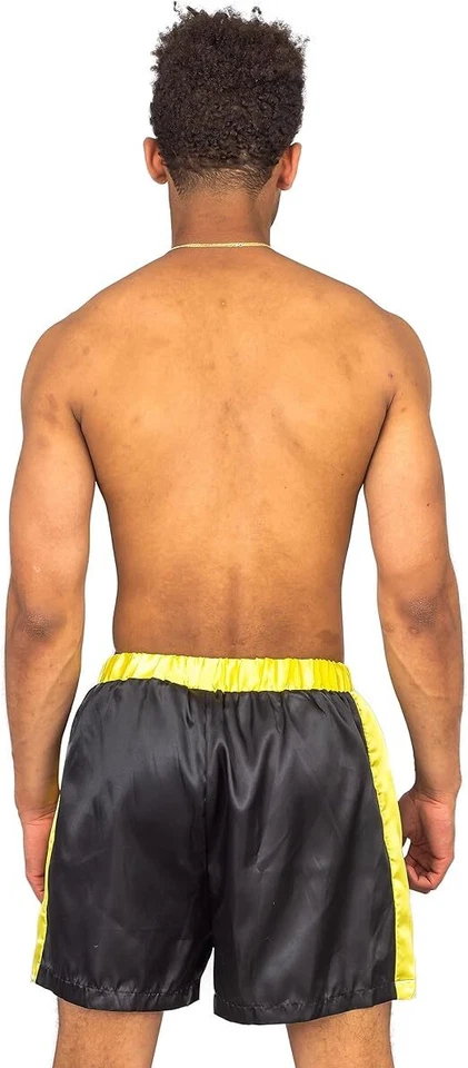 Pantalones Cortos Boxer Semental Italiano Negro Película Rocky Halloween Juegos con disfraces Foto 2 de 4