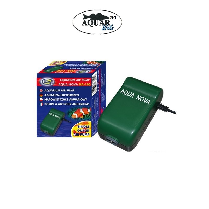 Aquarien Pumpe Biofilter Süßwasser Aqua Nova Durchlüfterpumpe 1 Ausgang