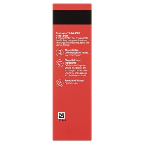 Neutrogena Advanced Akne Hautserum 10% Salicylsäure AHA PHA Komplex 30ml - Bild 4 von 4