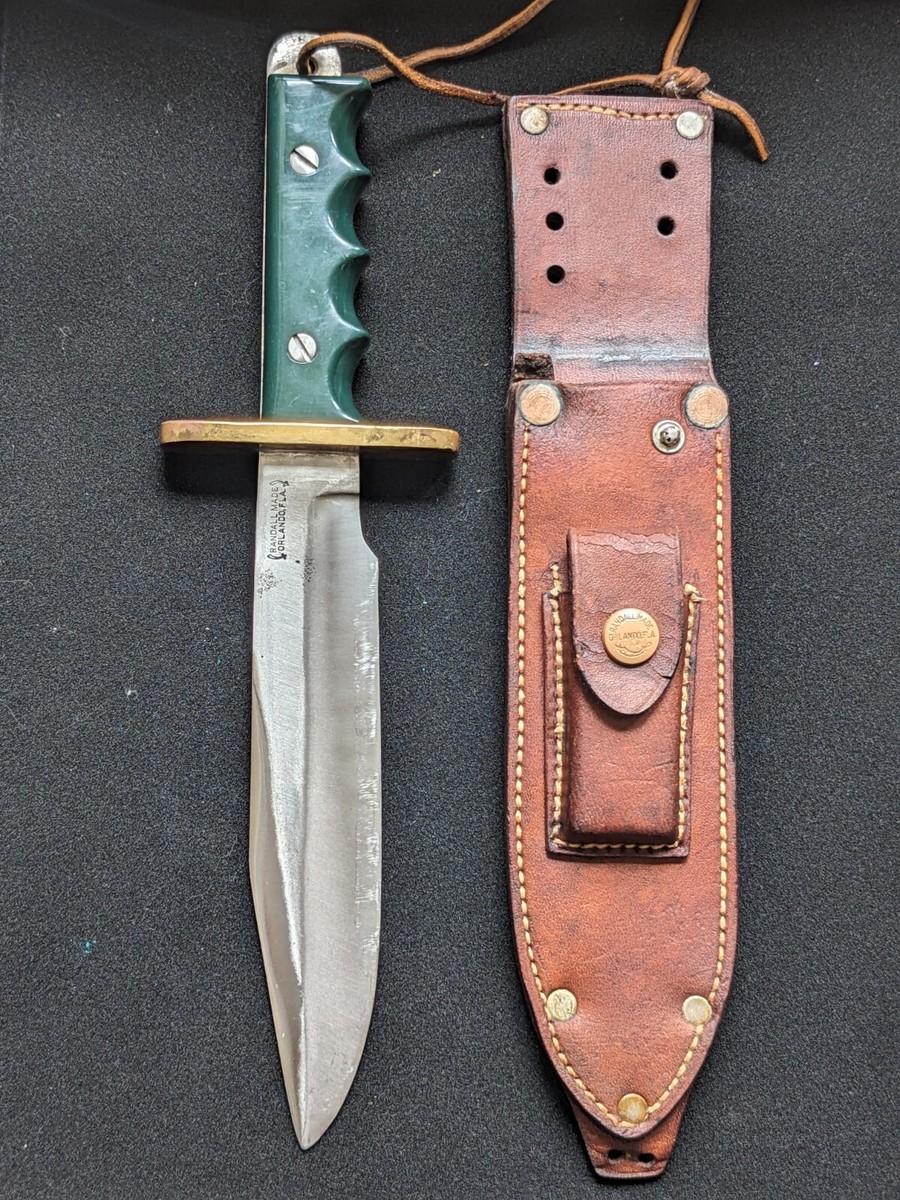 Rare Randall Knife 1950's Model 14 Attack Tenite Handle -Heiser