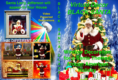 BLACK VIRTUAL SANTA, AFRICAN AMERICAN SANTA LARRY JEFFERSON DVD by Jon Hyers