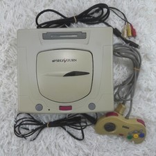 Sega Saturn HST-3220 Console sytem white Japanese version *TESTED & WORKING*