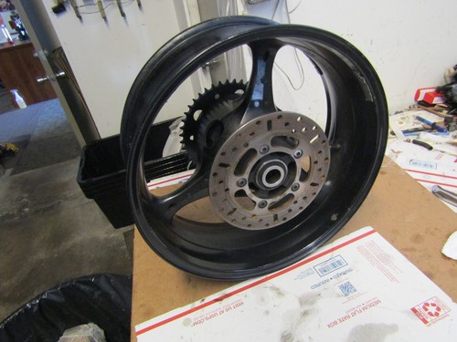 07 08 SUZUKI GSXR 1000 GSXR1000 FRONT REAR WHEEL GSX-R 1000 REAR RIM ROTOR - Picture 14 of 17
