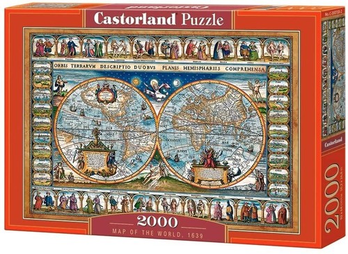 Castorland - Map Of The World, 1639 Jigsaw Puzzle (2000 Pieces) - Picture 2 of 2