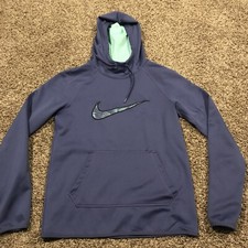 Nike Dri Fit Womens XS Purple Polyester Pullover Hoodie A50