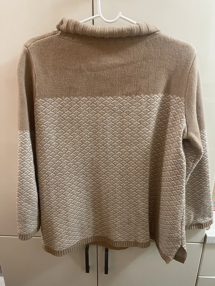 Свитер женский Ann Taylor размер XLarge шерстяная смесь вязаный бежевый - Изображение 2 из 4