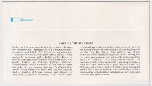 TurtlesTradingPost- American Flag Over Mountains 1981- FDC #1893 Fleetwood Pair - Picture 2 of 2