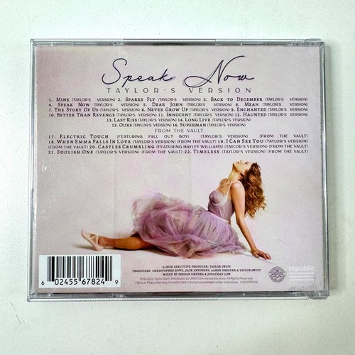 TAYLOR SWIFT Speak Now 2-CD Set Taylors Version CD Jewel Case - Picture 8 of 14