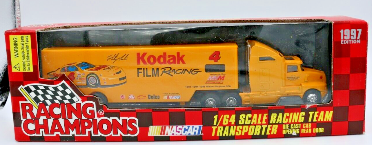 1997 Racing Champions 1:64 Die Cast Cab Transporter #4 Ernie Irvan Kodak
