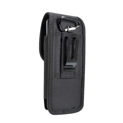 für Sharp Aquos Zero6 (2021) Gürteletui Vertikal Leder & Nylon
