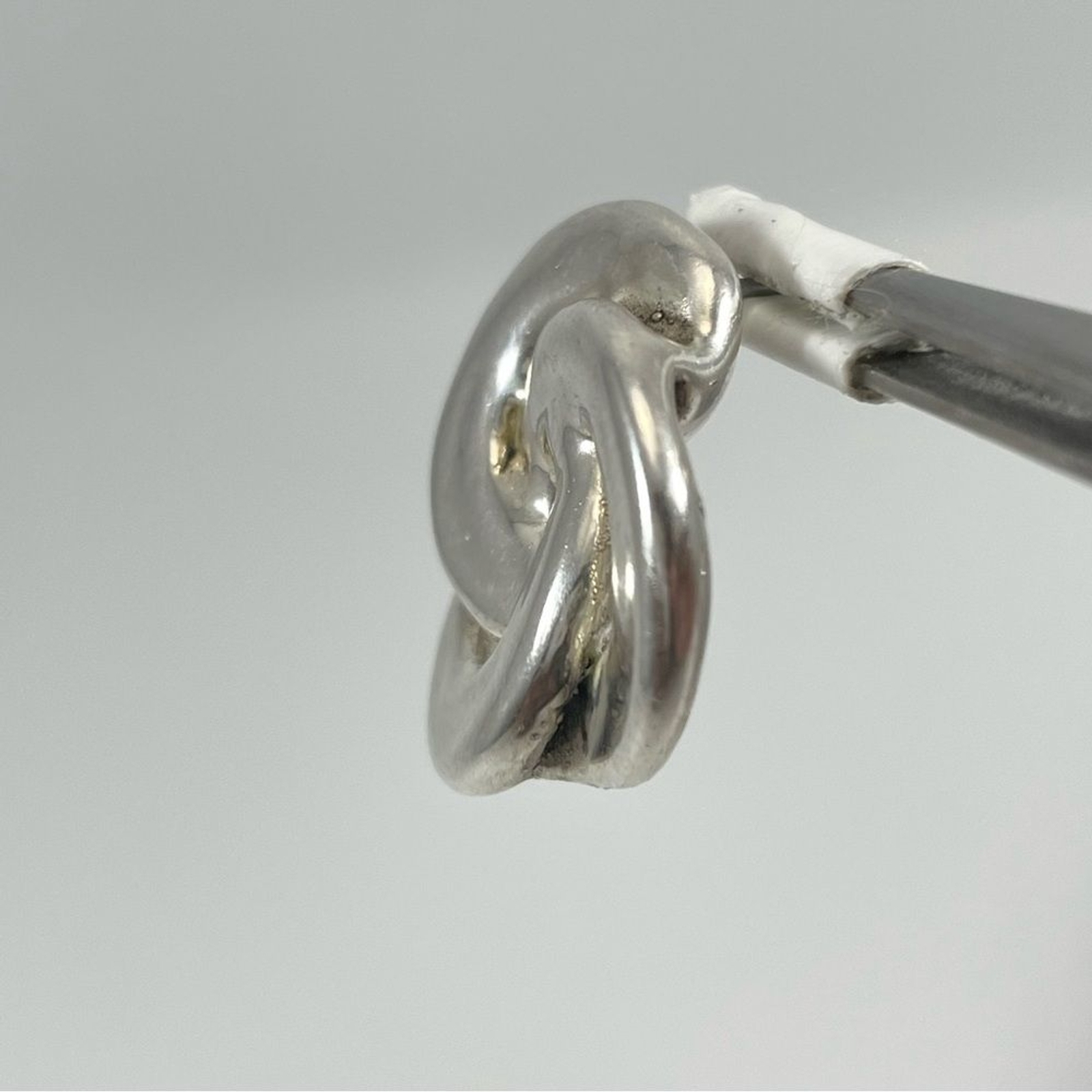 Artisan Sterling Silver Interlocking Knot Earring… - image 5