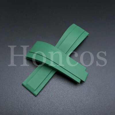Rubber Black Watch Band Strap 20mm Suits Fits For Rolex Daytona GMT OYSTERFLEX