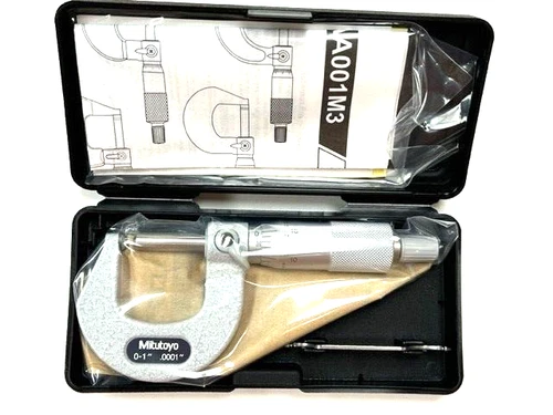 0-1" Spherical Face Micrometer .0001" Graduation Mitutoyo 115-253