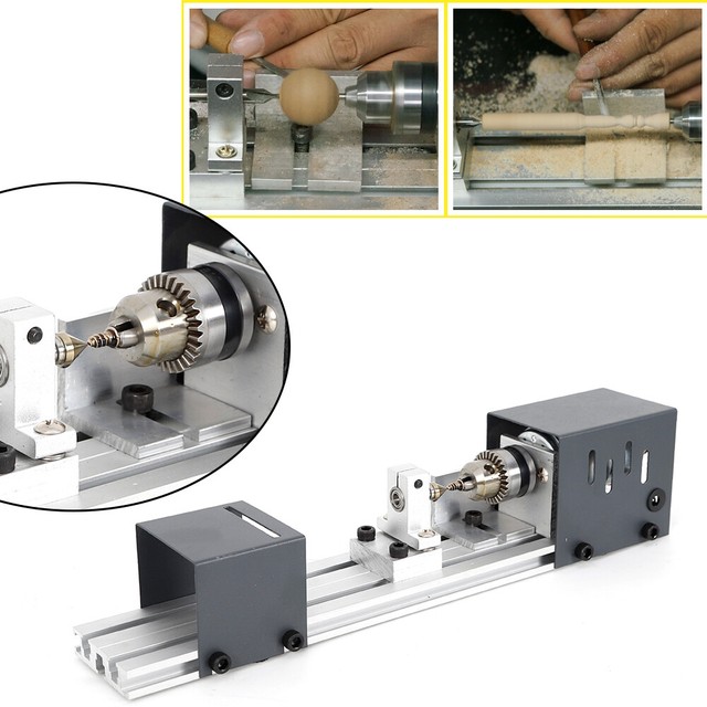 80W Mini Lathe Beads Machine Woodworking Lathe Polishing 