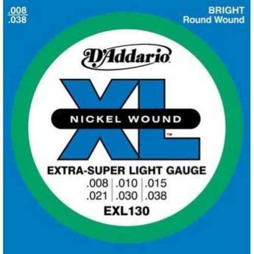 D'ADDARIO EXL130 008/038 MUTA CHITARRA ELETTRICA