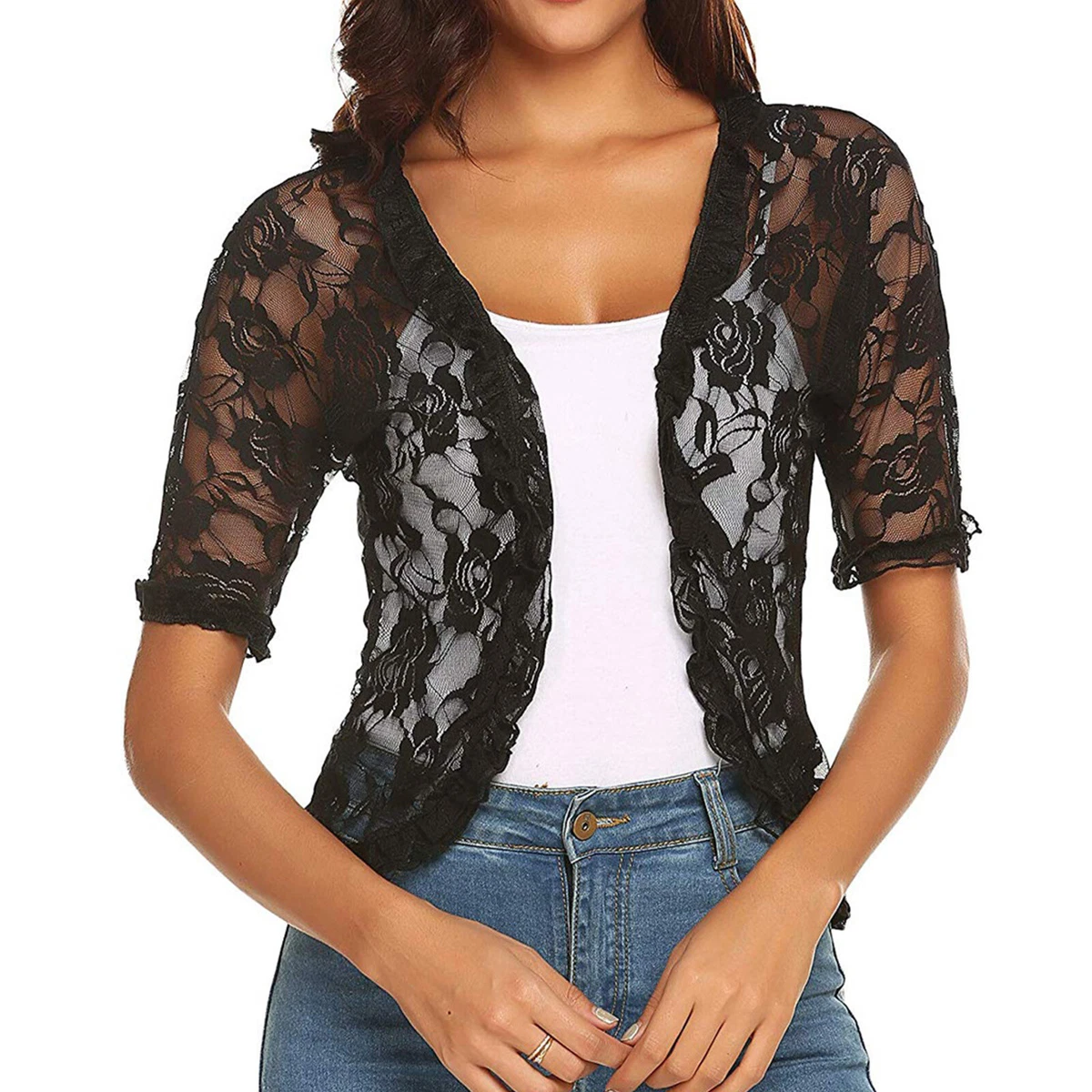 black lace bolero products for sale | eBay