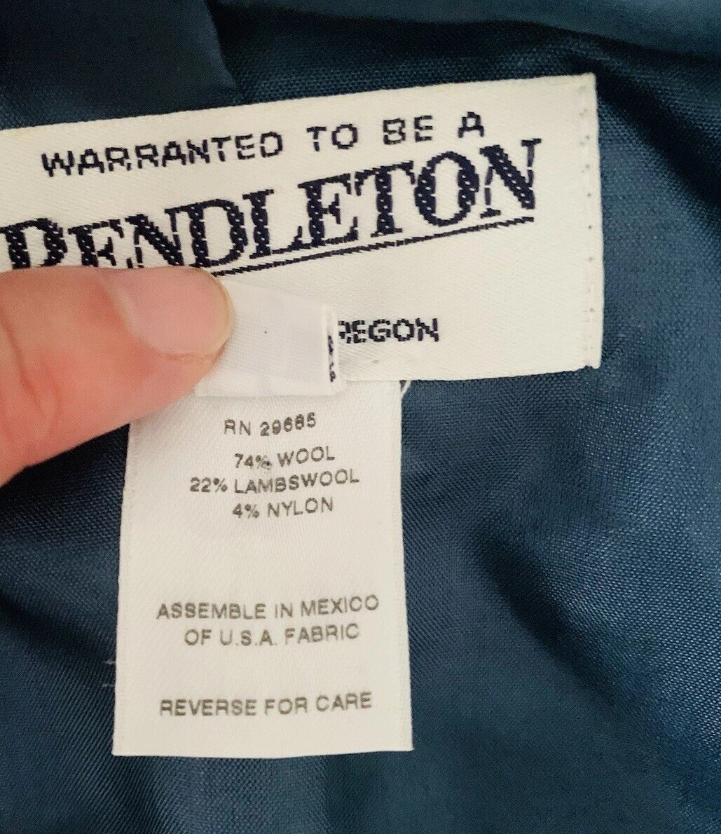 Pendleton Lambswool Plaid Single Breasted Blazer … - image 12