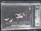 1993-94 UPPER DECK #166 MICHAEL JORDAN SL BGS 9 Season Leaders Bulls Graded Card