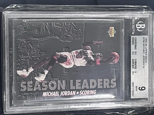 1993-94 UPPER DECK #166 MICHAEL JORDAN SL BGS 9 Season Leaders Bulls Graded Card