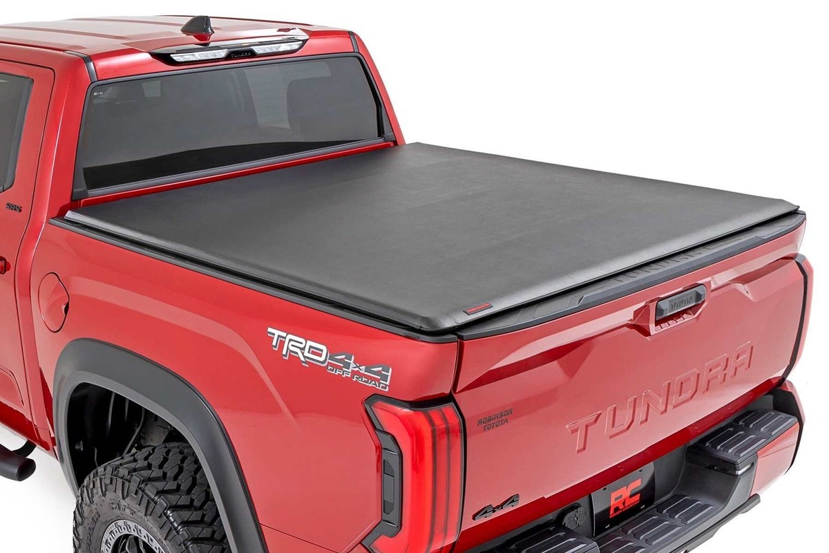 Rough Country Soft Roll-Up Bed Cover for 22-26 Toyota Tundra | 5'7