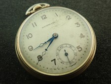 VINTAGE 12 SIZE GOTHAM WATCH CO. SWISS O.F. POCKET WATCH GRADE 433 - RUNNING
