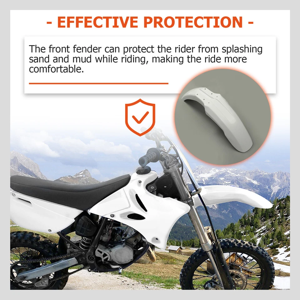 Kit completo de plástico carenado de cubierta de carrocería de guardabarros blanco para Yamaha YZ85 2002-2014 Foto 4 de 4