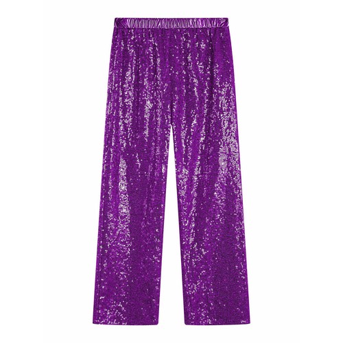 Kids Girls Pants School Trousers Sequin Dance Jazz Bottoms Sparkling Sequins - Picture 49 of 76