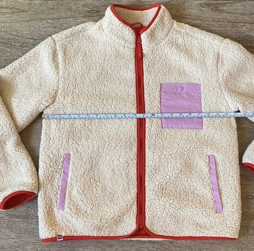 Women's Contrast Pocket Sherpa Jacket - LEGO® Collection x Target Cream Size M - Picture 3 of 7