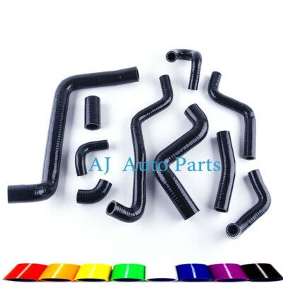 For VW GOLF MK3 1900CC TDI 110BHP 1996 Silicone Coolant Radiator Hose Kit Black