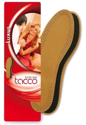 W5 Tacco 613 Luxus Leather Insoles Shoe Insoles Natural Leather Women 5 Insert 