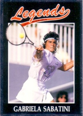 Gabriela Sabatini 1991 Legends Magazine tennis card NrMt-Mt or better