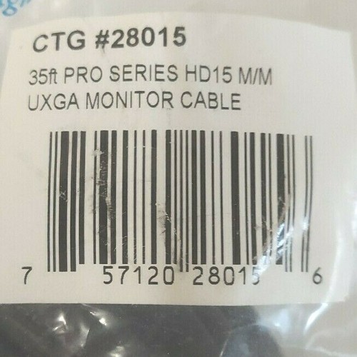 Cables To Go Monitorkabel CTG 28015 35ft Pro Series HD15MM UXGA Dual Stecker - Bild 2 von 10