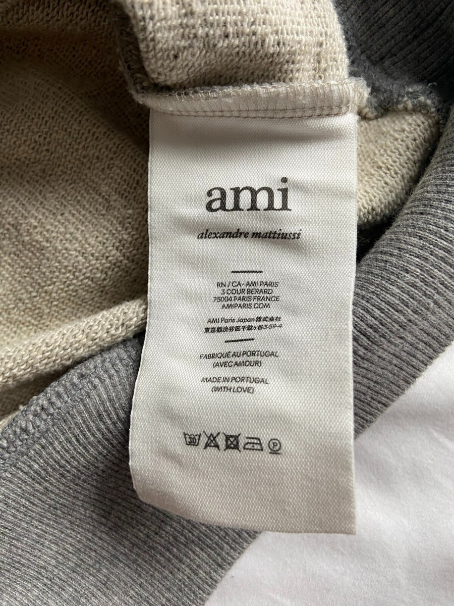 Brand New Ami Men's Pullover Sweater - Size M, Gray | eBay