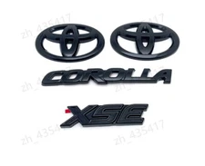NEW Gloss Black OVERLAY EMBLEM Fit 2020-2025 TOYOTA COROLLA XSE PT948-02201-02