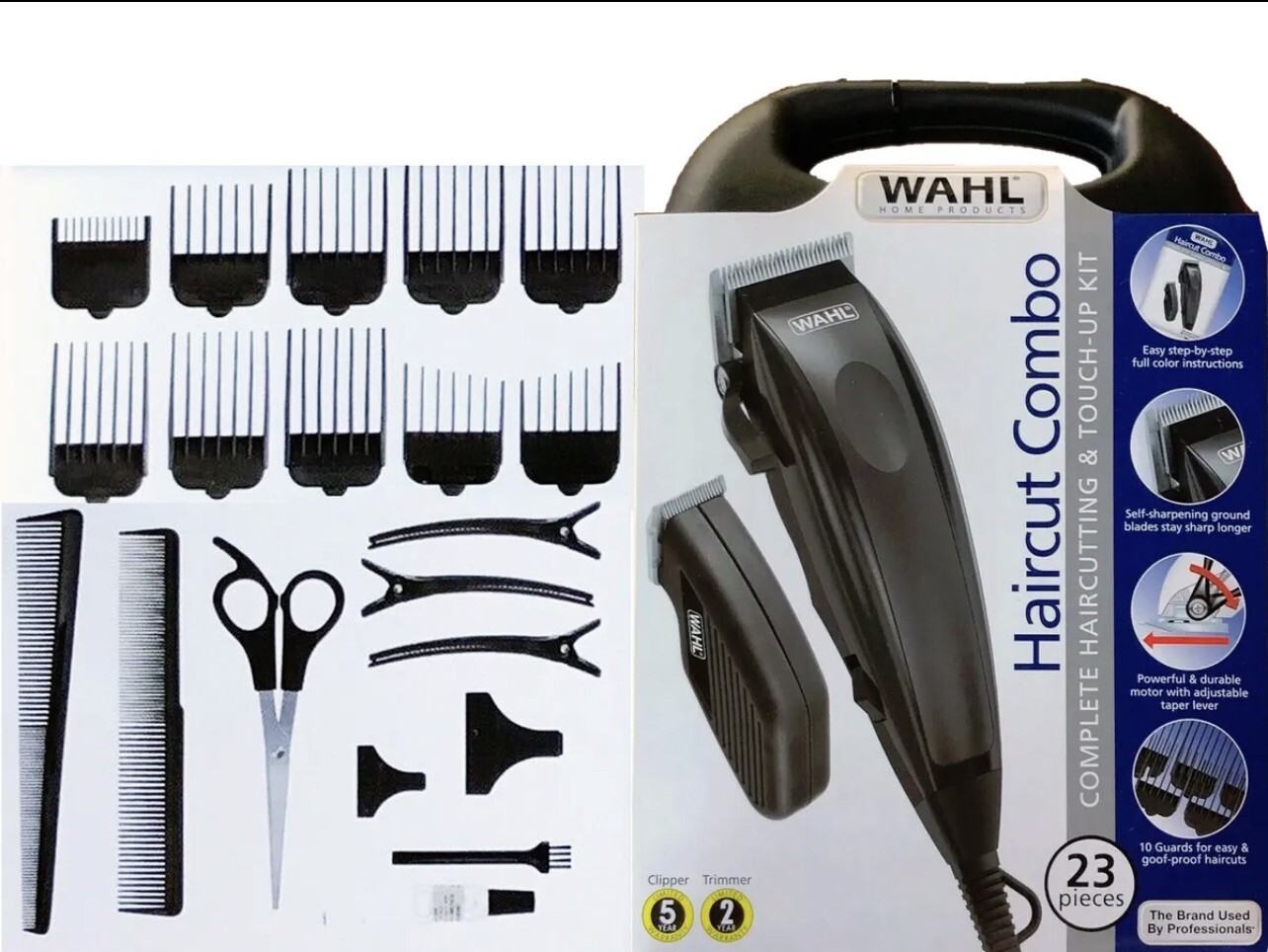 Wahl HairCut Combo Complete Haircutting Kit 23 Piece 43917106632 eBay