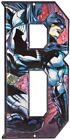 New! Dc Comics Batman Initial "B" Letter Metal Sign Home Decoration 10"