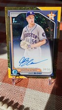 2024 Bowman Chrome - Prospect Autographs Gold Refractor #CPA-JB Jake Bloss /50