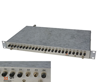 24-PORT ELOMECH GTI FIBER OPTICAL PATCH PANEL TOP ZUSTAND O200