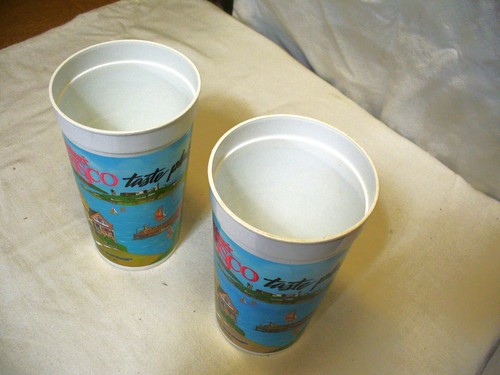 TWO Vintage 1993 Hardee's "The Frisco Taste Place" 6 3/4" tall Plastic Soda Cup - Bild 13 von 13
