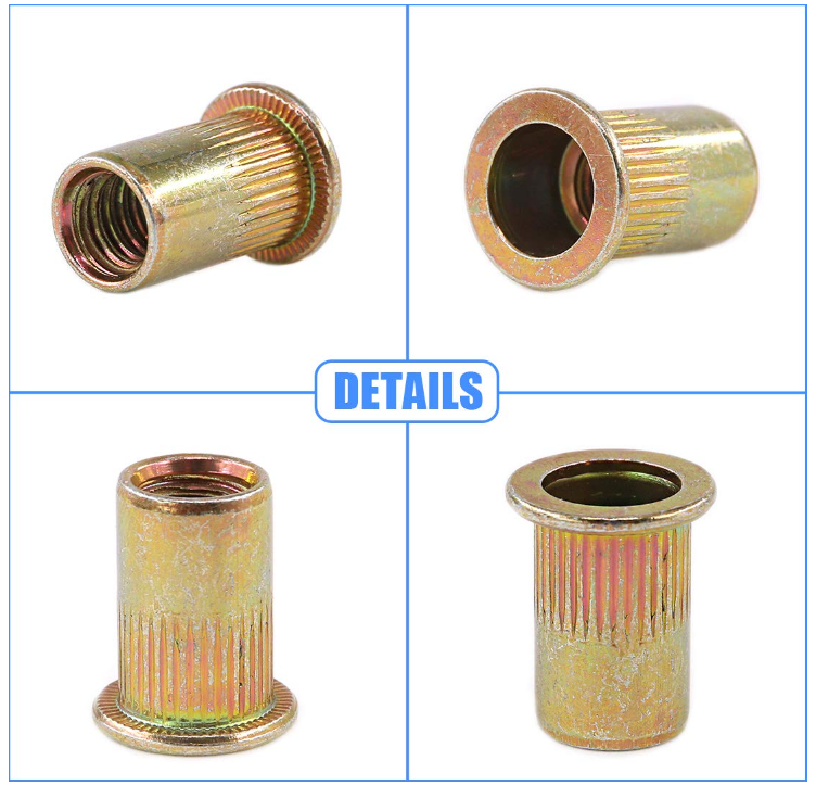 Lot De 100 Inserts Filetés (rivnuts) En Aluminium 10-24 UNC - Écrous Rivets Pour Fixation