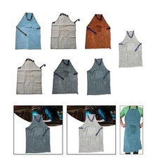 Welding Protective Apron Adjustable Strap Front Pocket Heat Resistant Apron