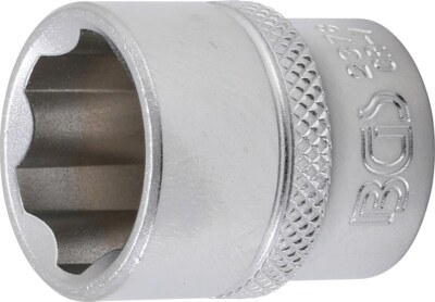 BGS STECKSCHLÜSSEL-EINSATZ SUPER LOCK, INNENVIERKANT 10 MM (3/8''), SW 18 MM