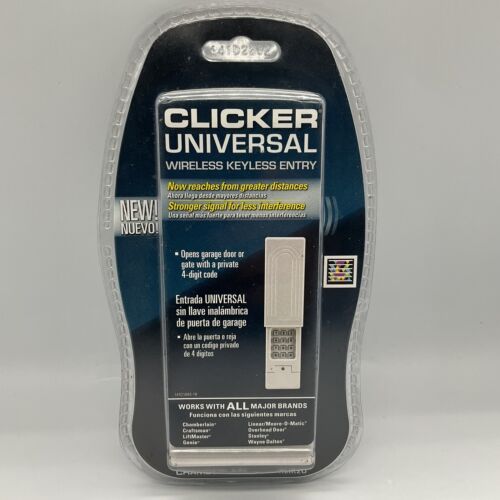 Télécommande d'entrée sans clé universelle sans fil Chamberlain Clicker (NEUF) KLIK2U - Photo 1 sur 7