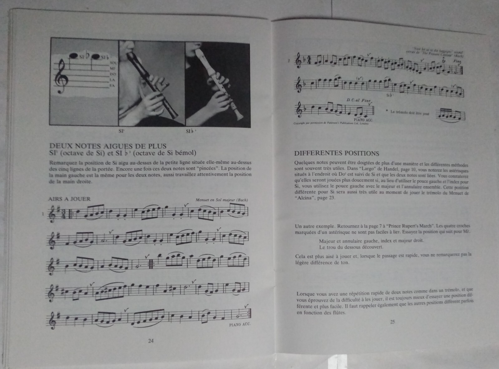 L'Etude de la flûte bec 2. Soprane, Alto, Ténor, Basse Priestley