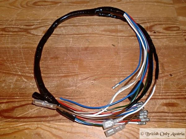Triumph Scheinwerfer Kabelbaum T150 1971-72 99-1228A. Wiring Harness/Loom - Bild 1 von 1