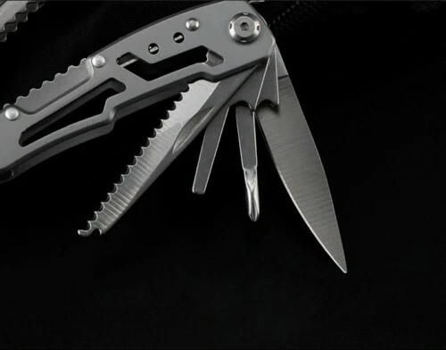 Multi Tool Knife EDC Gear Kit Multipurpose Camping Outdoor Folding Pocket Pliers