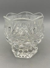 24% Lead Crystal Made In The USA Crystal Clear Crystal Votive Candle Holder