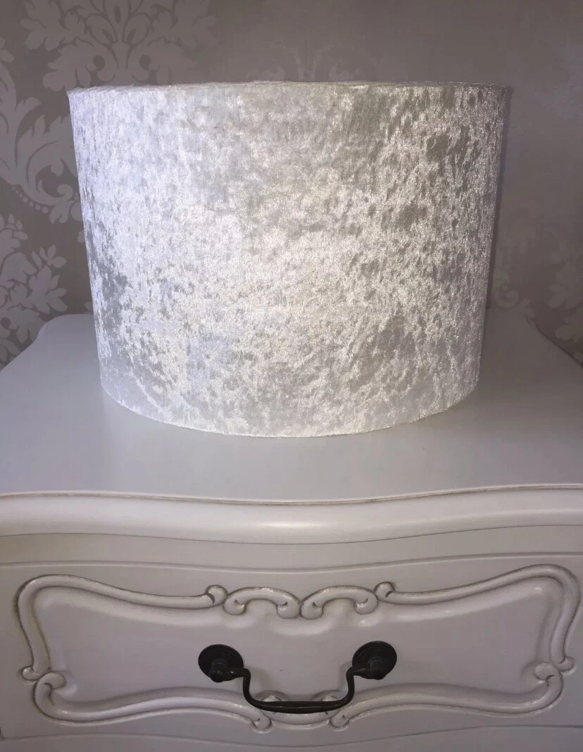 Handmade Lampshade in Ivory Cream Velvet ceiling or lamp various sizes